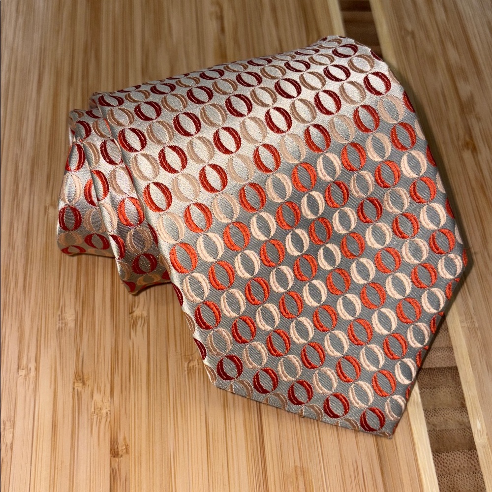Laurant Bennet Mens Necktie –‎ Geometric Circles Classic Formal